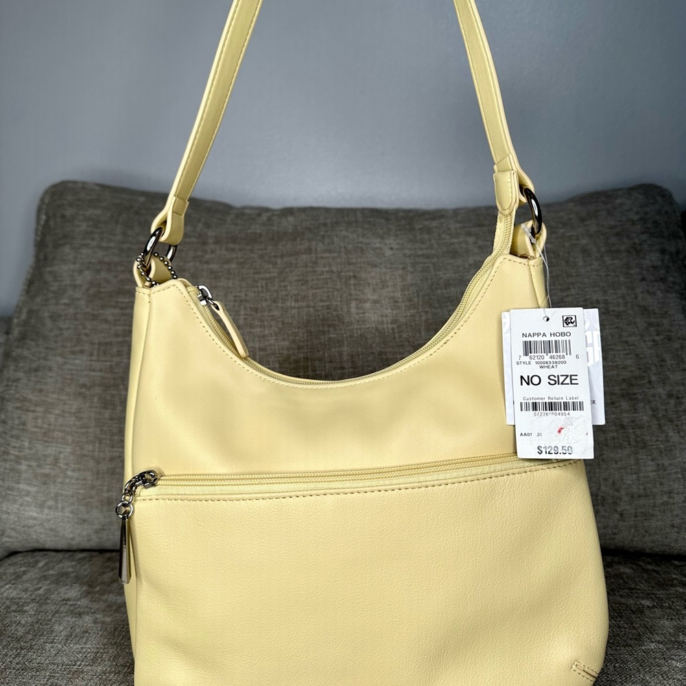 Yellow Leather Shoulder Bag